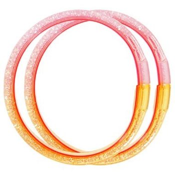 2 Unidades PULSEIRAS GRANDES DE GLITTER DE &Aacute;GUA (12 un.)