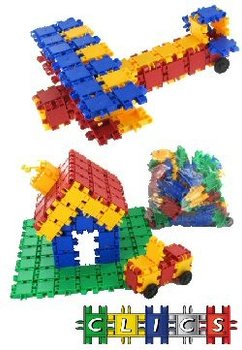BLOCOS DE CONSTRUÇÃO CLICS (111 pcs) - Revenda de Brinquedos