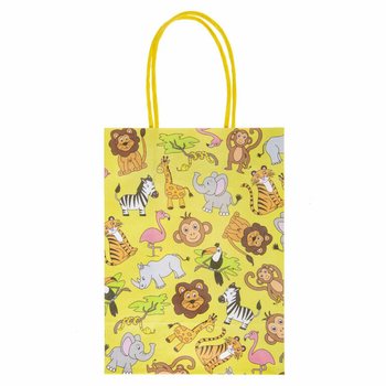 Sacos de Presente de Papel Animais da Selva (12 un.)