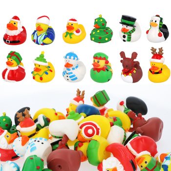 Mix Patinhos de Natal 6cm (12 unidades) - Brindes Festivos