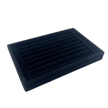 CAIXA EXPOSITORA PARA ANÉIS VELUDO 22,5x14,5cm (1 un)