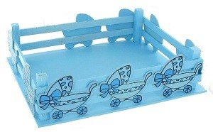 Cesta Decorativa - Azul Bebé (2 un.)