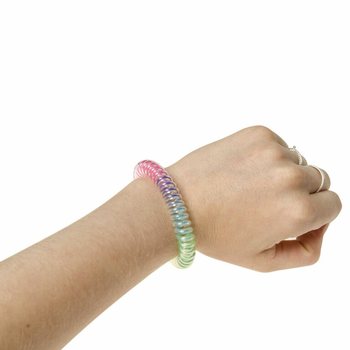 Pulseiras El&aacute;sticas Arco-&iacute;ris para Crian&ccedil;as (48 Unidades)
