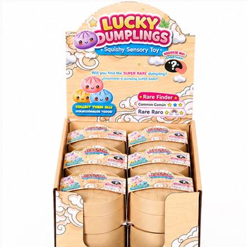 RAGE - LUCKY DUMPLINGS - Squishy Bun Dumplings GRANDE Dim. 8.5 x 8.5 x 4.8 Cm - EM DISPLAY (12 un.)