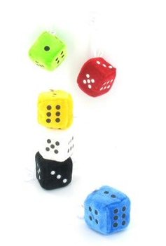 Dados Pequenos de Pelúcia com Ventosa (24 un.)