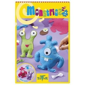 MONSTRIES 2 - CRIAR MONSTROS DE FELTRO DE DUPLA FACE (6 unid.)