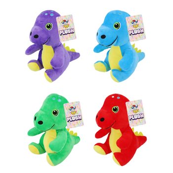Dinossauro de peluche - 19 cm de altura - cores mistas (12 un.)