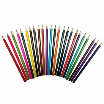 CONJUNTO GRANDE DE L&Aacute;PIS DE COR DE 24 PE&Ccedil;AS (12 un.)