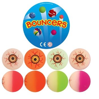 Mix de Bolas Saltitonas com Olhos, Ø3,3 cm (100 un.)