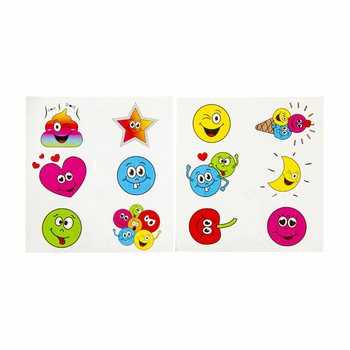 TATUAGENS DIVERTIDAS &ndash; MODELO: SMILEY (96 un.)