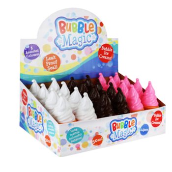 SOPRADORES DE BOLHAS GRANDES SORVETE 50ML EM EXPOSITOR (24 un.)