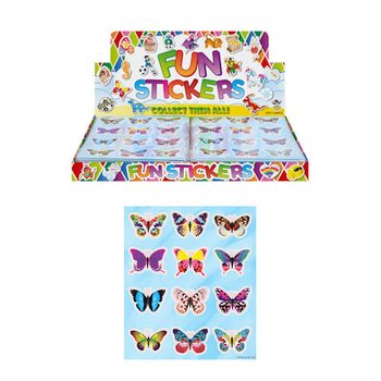STICKERS FUN – MODELO: BORBOLETAS (120 un.)