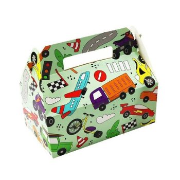 Caixas de Menu Infantil Veículos - 22,5 x 12 x 9,5 cm (24 un.)
