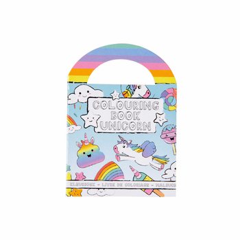 Livros de colorir pequenos de unic&oacute;rnio com autocolantes (48 un.)
