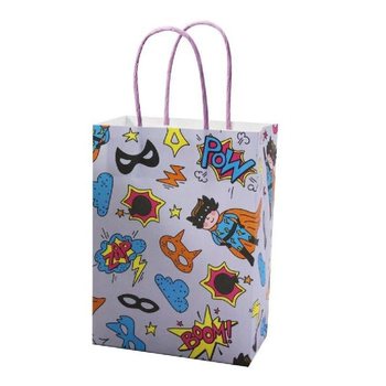 Sacos de Presente em Papel Super-Herói - 16x9x22 cm (12 un.)