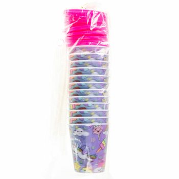 COPO PARA BEBIDA / GELADO COM PALHINHA &ndash; UNIC&Oacute;RNIO (12 un.)