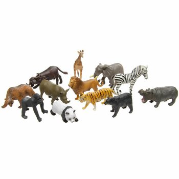 ANIMAL WORLD - MIX FIGURAS DE ANIMAIS SELVAGENS (12 unid.)