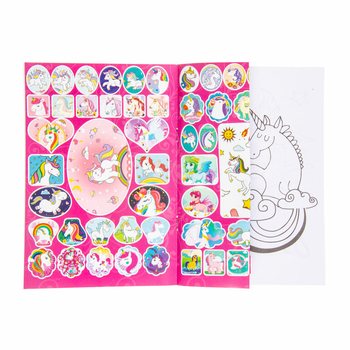 Livro de Colorir Unic&oacute;rnio com Autocolantes 20x14 cm (24 un)