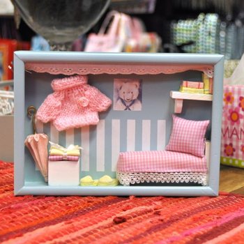 Decora&ccedil;&atilde;o de Parede 3D em Madeira para Quarto de Crian&ccedil;a - Modelo 3 (6 un.)