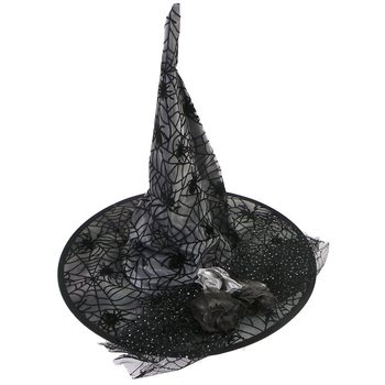 Chapéu de bruxa de luxo decorado para crianças (6 un.)