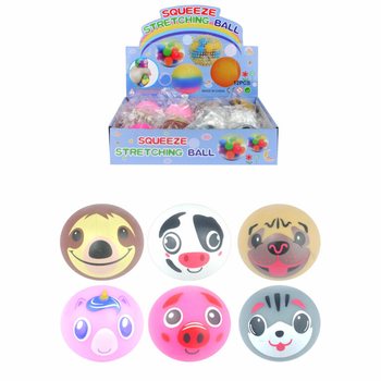MIX ANIMAIS SQUEEZE / BOLAS ANTI-STRESS EM DISPLAY (12 un.)