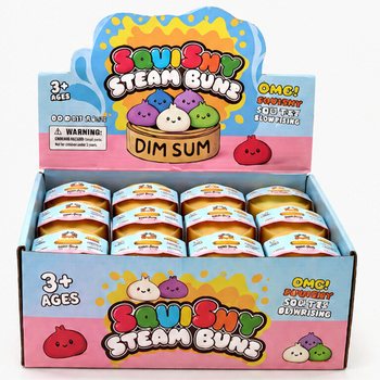 RAGE - Squishy Bun Dumplings PEQUENO (Dim. 5.5 x 5.5 x 3 Cm) - Brinquedo Fidget Viral 2026 (24 un.)