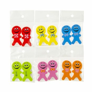 Gomas de Apagar Smiley Alegres 2 Pe&ccedil;as (36 sets)