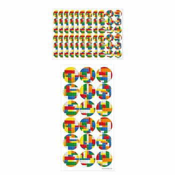 Autocolantes Fun - Blocos de Construção Brickz (10 folhas)