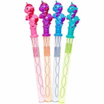 Tubo de Bolhas de Sab&atilde;o Unic&oacute;rnio Grande 38 cm em Display (24 un.)