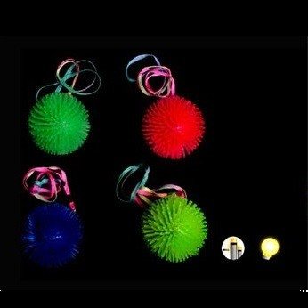 BOLAS DE PICOS LED LUMINOSAS PARA O PESCOÇO EM EXPOSITOR (12 un.)