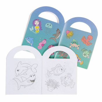 Livros de colorir Animais Marinhos com autocolantes (48 unid)