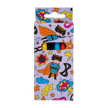 Conjunto de 6 L&aacute;pis de Cor - Super-her&oacute;i (24 un.)