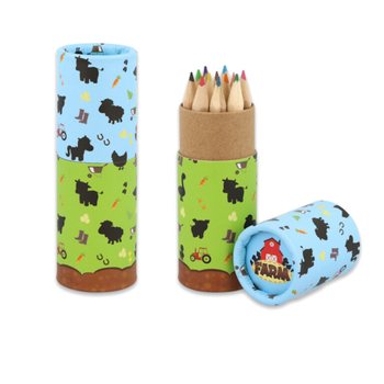 12x LÁPIS DE COR EM TUBO: MODELO QUINTA - EM DISPLAY (20 unid.)