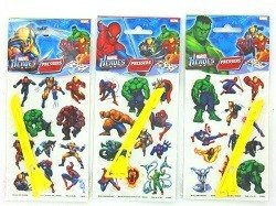 CALCOMANIAS / AUTOCOLANTES MARVEL HEROES (24 un.)