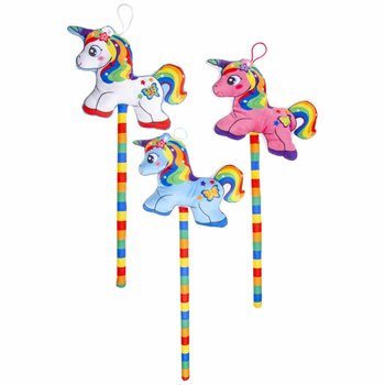 Unic&oacute;rnio de Peluche no Pau - Cores Mistas (12 un.)