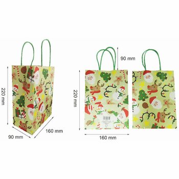 Sacos de Presente de Natal em Papel (12 unidades)