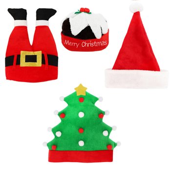 MIX GORROS DE NATAL DIVERTIDOS DELUXE - XMAS CAPS (6 un.)