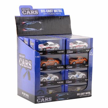 CARROS SUPER DESPORTIVOS DIE CAST, ESCALA 1:43 EM EXPOSITOR (24 un.)