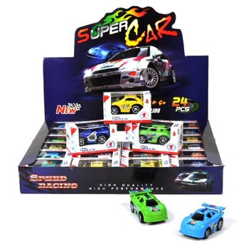 Mini Carros de Fricção em Expositor (24 unid.)