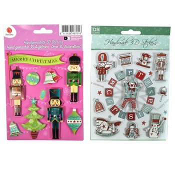Autocolantes de Natal 3D Sortidos (6 un.)