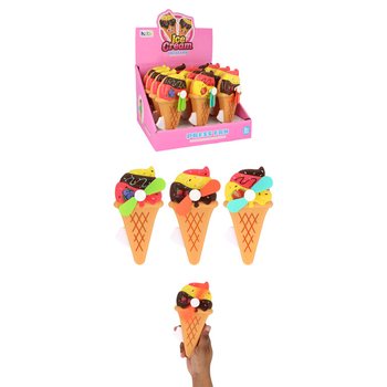 VENTILADOR MANUAL EM FORMA DE GELADO - EM DISPLAY (12 unid.)