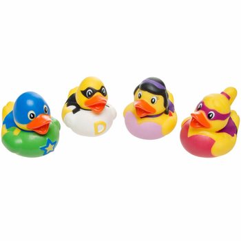 Mix Patos de Banho Super-her&oacute;is - 5x5 cm (4 un.)