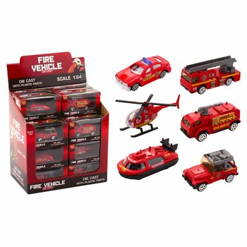 DIE CAST - MIX VEÍCULOS DE BOMBEIROS - ESCALA: 1:64 - EM DISPLAY (24 ud.)