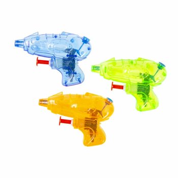 PISTOLAS DE ÁGUA 9 cm - CORES MISTAS (48 un.)