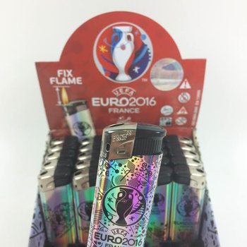 Isqueiros el&eacute;tricos UEFA EURO 2016 em display - 50 un (Liquida&ccedil;&atilde;o)
