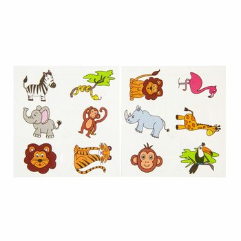 FUN TATTOO&rsquo;S &ndash; MODELO: ANIMAIS DA SELVA (96 uds.)