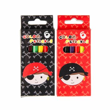 Conjunto de 6 lápis de cor - Pirata (24 unid.)
