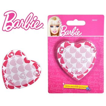 BLOCO DE NOTAS BARBIE EM FORMA DE CORAÇÃO EM CARTÃO (6 un.)