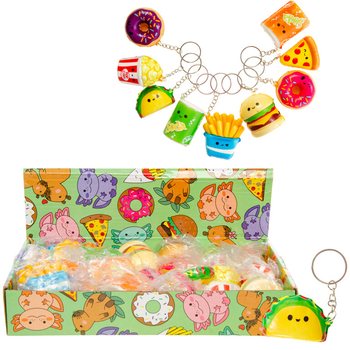 Porta-chaves Squishy Fast Food em Display (24 un.)