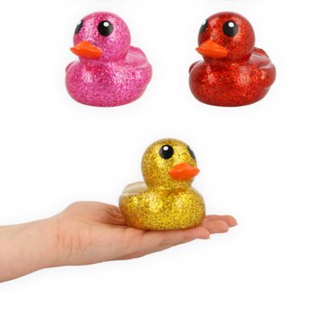Patinhos de Banho Grandes com Purpurinas Coloridas - 10x8x8 cm (6 un.)